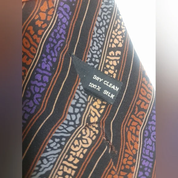 Missoni Cravette Striped Silk Tie *Vintage* - Picture 7 of 12